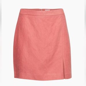 Wilfred | PATIO Linen Slit Skirt - Rosy Red